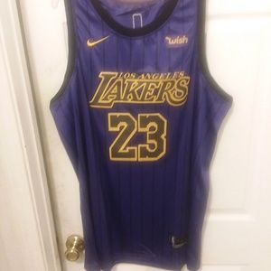LEBRON JAMES #23 LOS ANGELES LAKER BASEBALL JERSEY